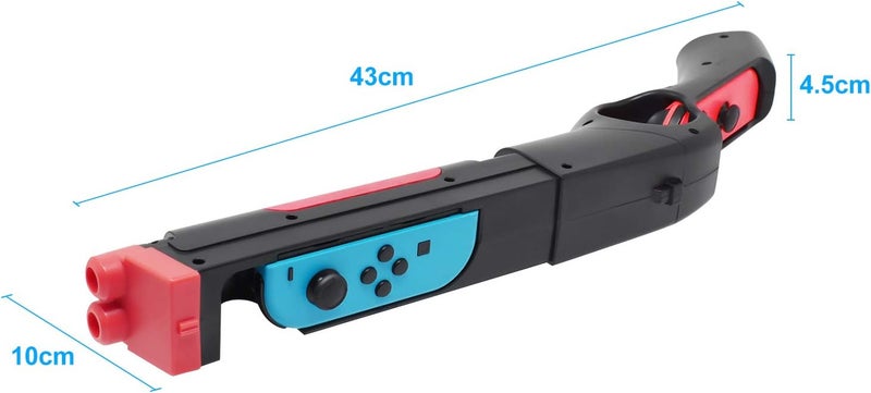 FYOUNG Game Gun Controller for Nintendo Switch/Switch OLED Hand Grips Shooting Games for Wolfenstein 2: The New Colossus, for Big Buck Hunter Arcade - Compatible with Joy Cons and Other Shooting Games - Image 4